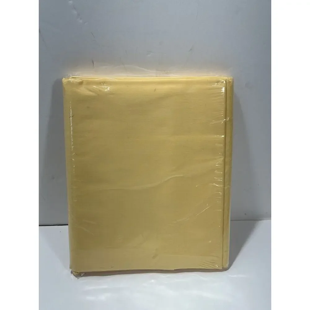 Sears - Matchmate‎ Solid Twin Flat Sheet Golden Rod Yellow Brand New Vintage